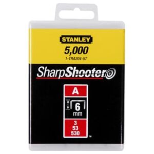 Agrafes Stanley type A 6mm 1000 pcs. (1-TRA204T) - Publicité Agrafes Stanley type A 6mm 1000 pcs. (1-TRA204T) - Publicité