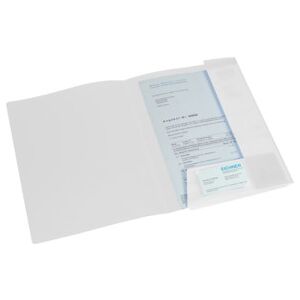 Chemise PP Eichner A4 avec rabats, blanc, œillet de classement (9038-00072) - Publicité Chemise PP Eichner A4 avec rabats, blanc, œillet de classement (9038-00072) - Publicité