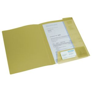 Chemise PP Eichner A4 avec rabats, jaune transparent (9038-00073) - Publicité Chemise PP Eichner A4 avec rabats, jaune transparent (9038-00073) - Publicité