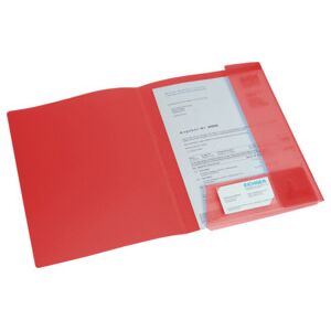 Chemise PP Eichner A4 avec rabats, rouge-transparent (9038-00074) - Publicité Chemise PP Eichner A4 avec rabats, rouge-transparent (9038-00074) - Publicité