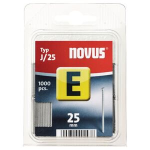 Clous type J L. 25 mm l. fil 1,20 mm avec tête 1000pces/carton NOVUS ; STEINEL (044-0065) - Publicité Clous type J L. 25 mm l. fil 1,20 mm avec tête 1000pces/carton NOVUS ; STEINEL (044-0065) - Publicité