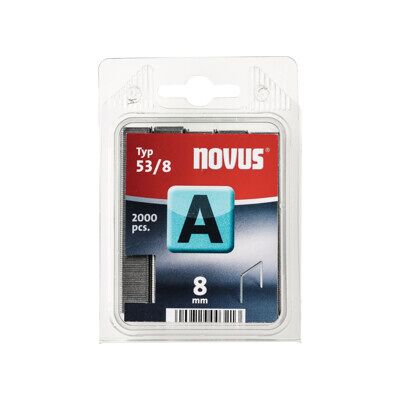 Agrafe FEIN 53 largeur de l'agrafe 11,3 mm 8 mm 0,75 mm - 2000 un. NOVUS ; STEINEL (042/0413) - Publicité Agrafe FEIN 53 largeur de l'agrafe 11,3 mm 8 mm 0,75 mm - 2000 un. NOVUS ; STEINEL (042/0413) - Publicité