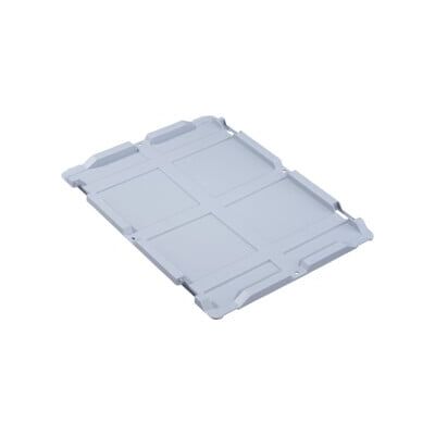 Couvercle cloche PP L400xl300mm gris pour caisses de transport gerbables ALLIT (456790) - Publicité Couvercle cloche PP L400xl300mm gris pour caisses de transport gerbables ALLIT (456790) - Publicité