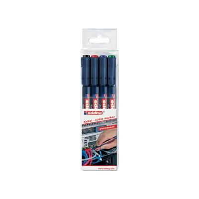 EDDING Jeu de marqueurs permanents edding 8407 4 pièces SET (4-8407-4) - Publicité EDDING Jeu de marqueurs permanents edding 8407 4 pièces SET (4-8407-4) - Publicité