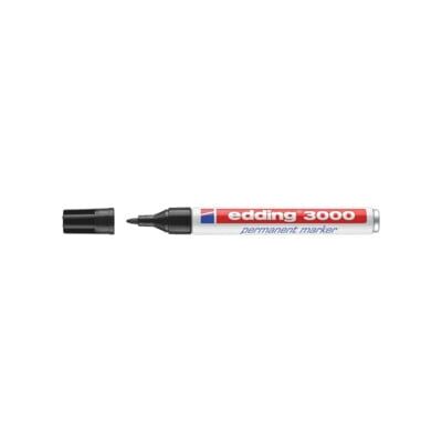 Marqueur permanent 3000 rouge graduation 1,5-3 mm pointe ronde EDDING (4-3000-002 ROT) - Publicité Marqueur permanent 3000 rouge graduation 1,5-3 mm pointe ronde EDDING (4-3000-002 ROT) - Publicité