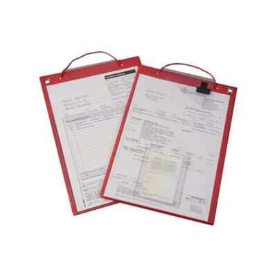 Pochette et support de documents avec fermeture velcro et 2 compartiments DIN A4 rouge UE=10 pcs. ; Eichner (9015-00463) - Publicité Pochette et support de documents avec fermeture velcro et 2 compartiments DIN A4 rouge UE=10 pcs. ; Eichner (9015-00463) - Publicité