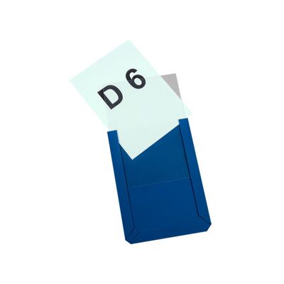 Pochette transparente magnétique Eichner en PVC rigide DIN A6 vertical 114 x 154 x 3 mm bleu (9218-02952-08) - Publicité Pochette transparente magnétique Eichner en PVC rigide DIN A6 vertical 114 x 154 x 3 mm bleu (9218-02952-08) - Publicité