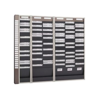 Tableau à fiches H750xl80xP75 mm index avec 10 compartiments ; Eichner (9219-02006) - Publicité Tableau à fiches H750xl80xP75 mm index avec 10 compartiments ; Eichner (9219-02006) - Publicité