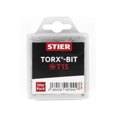 Grand pack d'embouts STIER TX T15 50x (902794) - Publicité Grand pack d'embouts STIER TX T15 50x (902794) - Publicité