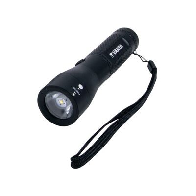 Lampe de poche à LED High Optics Light jusqu'à 200 lm 3 x AAA piles Mignon jusqu ; Varta (18810101421) - Publicité Lampe de poche à LED High Optics Light jusqu'à 200 lm 3 x AAA piles Mignon jusqu ; Varta (18810101421) - Publicité