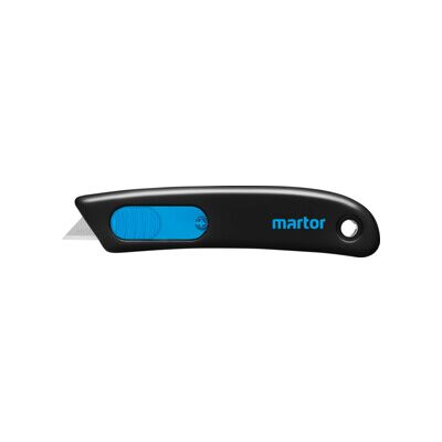 Couteau de sécurité Martor Secunorm Smartcut à lame simple carton (110100.02) - Publicité Couteau de sécurité Martor Secunorm Smartcut à lame simple carton (110100.02) - Publicité