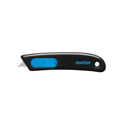 Couteau de sécurité Martor Secunorm Smartcut avec lame détachée (110100.08) - Publicité Couteau de sécurité Martor Secunorm Smartcut avec lame détachée (110100.08) - Publicité