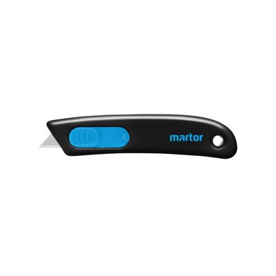 Couteau de sécurité Martor Secunorm Smartcut avec lame en acier doux, boîte unique (110000.02) - Publicité Couteau de sécurité Martor Secunorm Smartcut avec lame en acier doux, boîte unique (110000.02) - Publicité