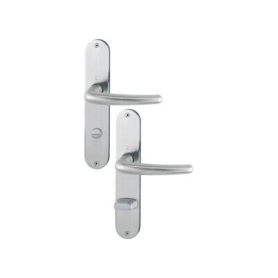 Ensemble de porte à long bouclier Hoppe Denver en acier inoxydable - Poignée de porte intérieure avec rosace - Publicité Ensemble de porte à long bouclier Hoppe Denver en acier inoxydable - Poignée de porte intérieure avec rosace - Publicité