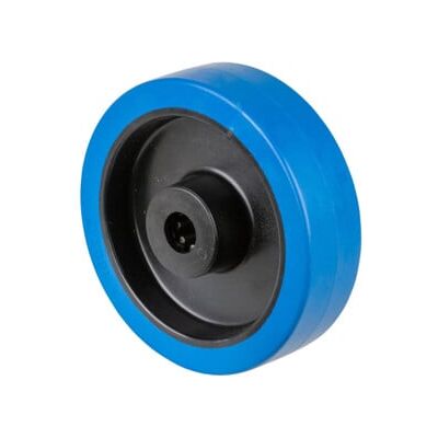 BS B61.160 Roue en Caoutchouc Bleu - Roue de Mobilier - Publicité BS B61.160 Roue en Caoutchouc Bleu - Roue de Mobilier - Publicité