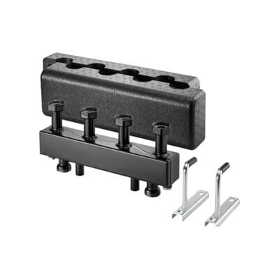 OV Poutre de distribution avec isolation pour 4 circuits de chauffage, DN25, acier ; Oventrop (1351584) - Publicité OV Poutre de distribution avec isolation pour 4 circuits de chauffage, DN25, acier ; Oventrop (1351584) - Publicité