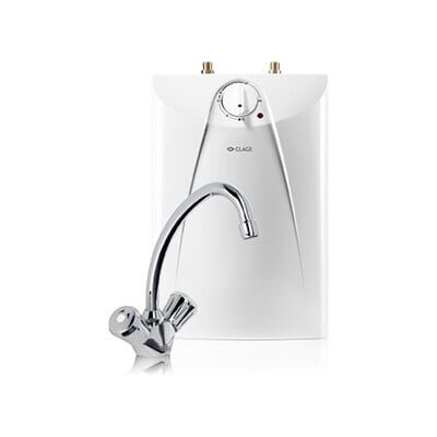 Clage Chauffe-eau S 5-U/SNT 5 l, 2 kW, 230 V, sous-évier, avec robinet 2-G (4100-42055) - Publicité Clage Chauffe-eau S 5-U/SNT 5 l, 2 kW, 230 V, sous-évier, avec robinet 2-G (4100-42055) - Publicité