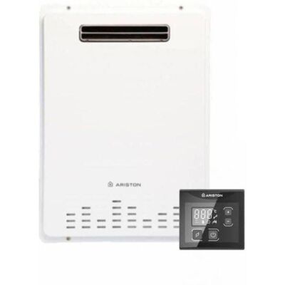 Ariston Chauffe-eau à gaz à chambre étanche External Next Evo X Outdoor SFT 26 L Méthane/GPL Low NOx Classe A - Publicité Ariston Chauffe-eau à gaz à chambre étanche External Next Evo X Outdoor SFT 26 L Méthane/GPL Low NOx Classe A - Publicité