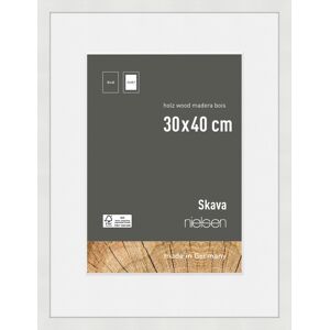Nielsen Skava 6330101 Cadre en Bois - 30x40cm blanc - Publicité Nielsen Skava 6330101 Cadre en Bois - 30x40cm blanc - Publicité