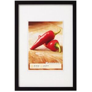 Walther Cadre en bois BP520B Peppers 15x20 noir - Publicité Walther Cadre en bois BP520B Peppers 15x20 noir - Publicité