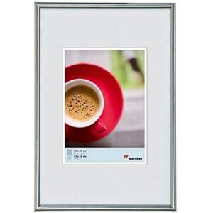 Walther Cadre plastique KS040H Galeria 30x40cm argenté - Publicité Walther Cadre plastique KS040H Galeria 30x40cm argenté - Publicité