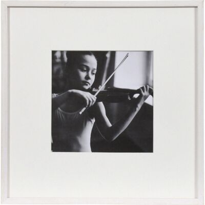 Henzo Viola cadre en bois 30x30 blanc - Publicité Henzo Viola cadre en bois 30x30 blanc - Publicité