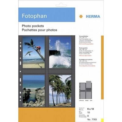 Pochettes transparentes Herma 9x13cm hauteur blanc 7583 - Publicité Pochettes transparentes Herma 9x13cm hauteur blanc 7583 - Publicité