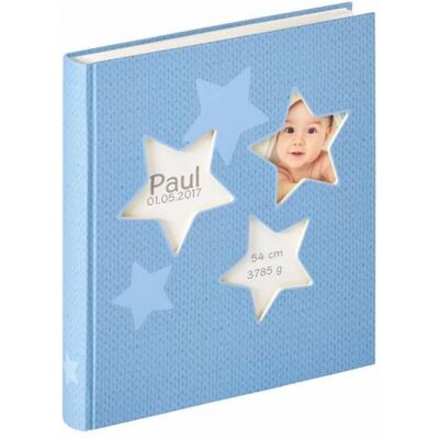Walther UK-133-L Album bébé Estrella bleu 28x30,5 50 pages blanches - Publicité Walther UK-133-L Album bébé Estrella bleu 28x30,5 50 pages blanches - Publicité