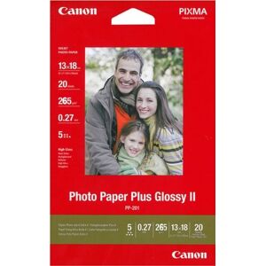 Canon Papier PP-201 Plus II 20 feuilles, 13x18 260g/m - Publicité Canon Papier PP-201 Plus II 20 feuilles, 13x18 260g/m - Publicité