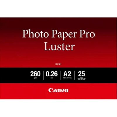 Canon LU-101 Papier photo PRO Luster Pro A4 20 feuilles - Publicité Canon LU-101 Papier photo PRO Luster Pro A4 20 feuilles - Publicité
