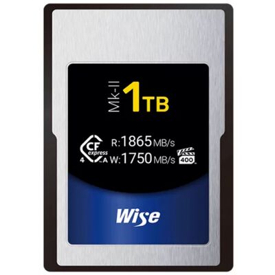 Wise CFexpress 4.0 Type A 1TB 1865MB/s Mk-II - Publicité Wise CFexpress 4.0 Type A 1TB 1865MB/s Mk-II - Publicité