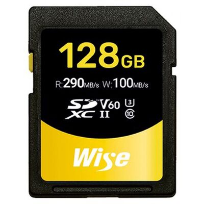 Wise SDXC UHS-II V60 128GB 290MB/s - Publicité Wise SDXC UHS-II V60 128GB 290MB/s - Publicité