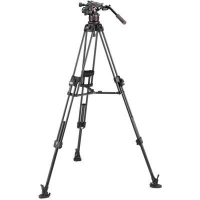 Manfrotto Tête vidéo Nitrotech 612 avec trépied 645 Fast Twin Carbon - Publicité Manfrotto Tête vidéo Nitrotech 612 avec trépied 645 Fast Twin Carbon - Publicité