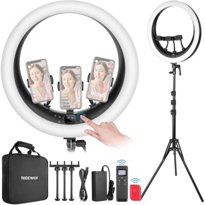 NEEWER RP19H Eclairage annulaire LED bicolore 19\" avec trépied - Publicité NEEWER RP19H Eclairage annulaire LED bicolore 19\" avec trépied - Publicité