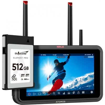 Atomos Ninja TX Element Pro Bundle + CFexpress 512GB - Publicité Atomos Ninja TX Element Pro Bundle + CFexpress 512GB - Publicité