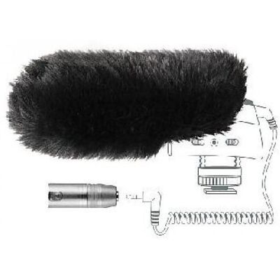 Sennheiser Bonnette anti-vent en peau et adaptateur XLR MZW 400 - Publicité Sennheiser Bonnette anti-vent en peau et adaptateur XLR MZW 400 - Publicité