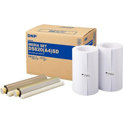 DNP Paper DMA4820 Premium 2 Rolls / 110 prints A4 pour DS820 - Publicité DNP Paper DMA4820 Premium 2 Rolls / 110 prints A4 pour DS820 - Publicité