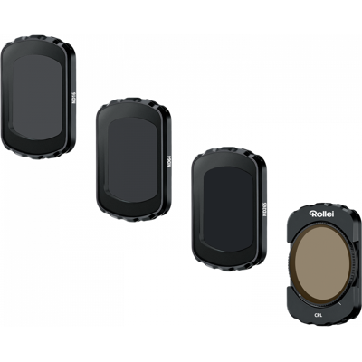 Rollei Rouleau iDJI Osmo Pocket 3/4 - Kit de filtres CPL, ND16, ND64, ND256 - Publicité Rollei Rouleau iDJI Osmo Pocket 3/4 - Kit de filtres CPL, ND16, ND64, ND256 - Publicité