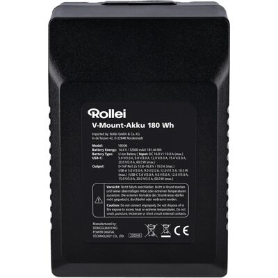Rollei Batterie V-Mount 180 Wh - Publicité Rollei Batterie V-Mount 180 Wh - Publicité