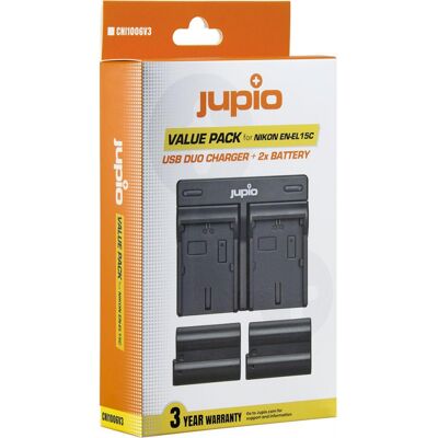 Pack de Batteries EN-EL15C 2100mAh Jupio - Accessoire Appareil Photo - Publicité Pack de Batteries EN-EL15C 2100mAh Jupio - Accessoire Appareil Photo - Publicité
