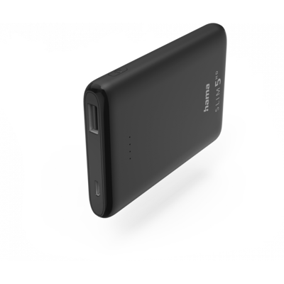 Hama 201666 Power Pack SLIM 5HD 5000mAh noir - Publicité Hama 201666 Power Pack SLIM 5HD 5000mAh noir - Publicité