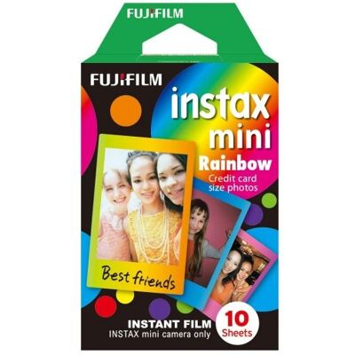 FUJI INSTAX Fujifilm Instax Mini Film Rainbow Single - Publicité FUJI INSTAX Fujifilm Instax Mini Film Rainbow Single - Publicité