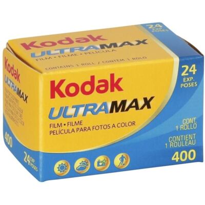 Kodak Ultramax 400 - Film négatif couleur - 35mm 24 expositions - Publicité Kodak Ultramax 400 - Film négatif couleur - 35mm 24 expositions - Publicité