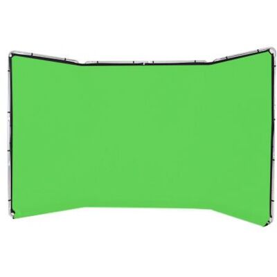 Manfrotto Lastolite LB7622 Fond panoramique 4m (Vert Chromakey) - Publicité Manfrotto Lastolite LB7622 Fond panoramique 4m (Vert Chromakey) - Publicité