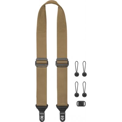 Sangle Peak Design Slide Coyote / Marron-Beige - Publicité Sangle Peak Design Slide Coyote / Marron-Beige - Publicité