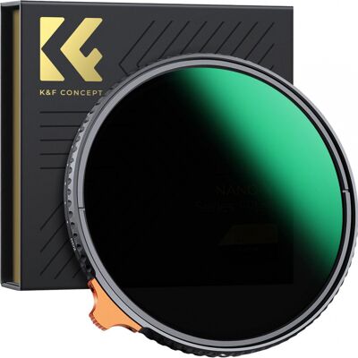 K&F Concept K&F; Concept Filtre ND variable ND2-400 Nano X 82mm - Publicité K&F Concept K&F; Concept Filtre ND variable ND2-400 Nano X 82mm - Publicité