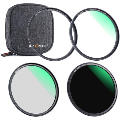 Kit de filtres magnétiques K&F Concept - 77mm - Kit de filtres pour objectif - Publicité Kit de filtres magnétiques K&F Concept - 77mm - Kit de filtres pour objectif - Publicité