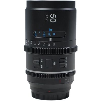 SIRUI Astra 50mm T1.8 1.33x plein format E Mount NF - Publicité SIRUI Astra 50mm T1.8 1.33x plein format E Mount NF - Publicité