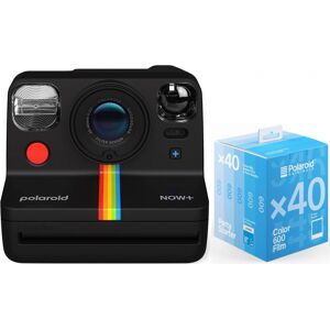 Polaroid Now+ appareil photo noir + 600 Color Film 40x
