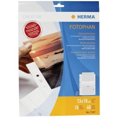 Pochettes photo Herma 13x18 blanc 7587 - Publicité Pochettes photo Herma 13x18 blanc 7587 - Publicité